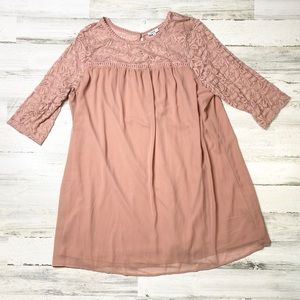 A.U.W. Women’s Plus Size Lace Top Dress